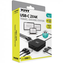 Port Connect Docking Station Type C Travel 2 X 4K